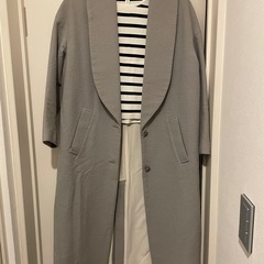⭐︎お得なセット⭐︎レディースロングコートと半袖ボーダーニット