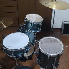 【1/7まで】　ドラムセット/定価14万/即使用可能/　ブレイクビーツ LC2797 Silver Sparkle BREAK BEATS 小口径 持ち運び ストリートの画像