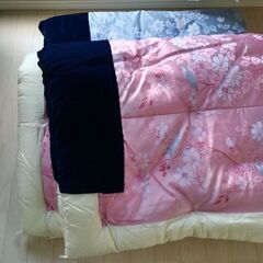 【決定済】ほぼ新品、来客用掛ふとんセット