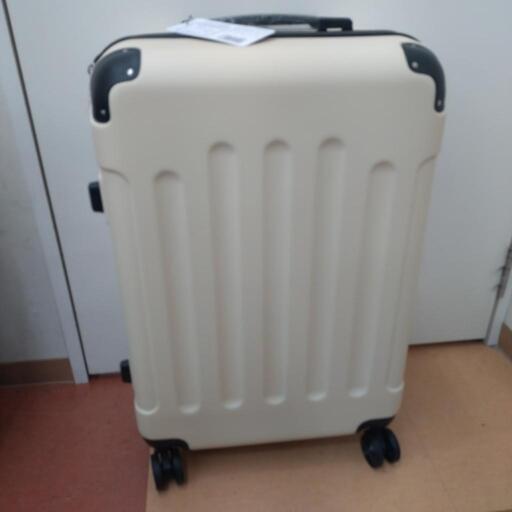 【新品】スーツケース キャリーバッグ Мサイズ（3～5泊）アイボリー ② 未使用品