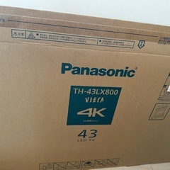 (値段の交渉可)Panasonic 4K液晶テレビ TH-43LX800の画像