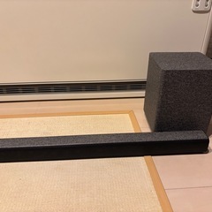 テレビ用　サラウンドバースピーカー　ワイヤレスウーハー付き商談中の画像