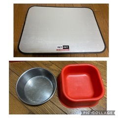 ペット用トイレ、餌入れ水入れの画像