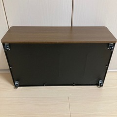 ベルメゾン　キャスター付き玄関収納ラックの画像