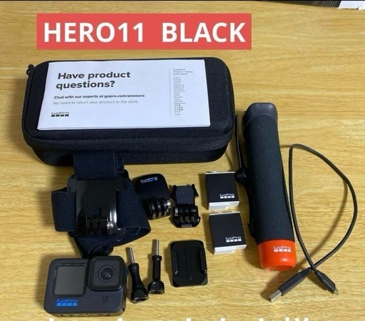ほぼ未使用　gopro ギフトカードQUOカードとの交換もありGoPro Hero11 Blackアクセサリーセット　ゴープロ　新品価格89,760円