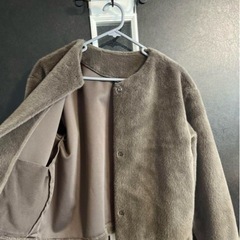 【UNIQLO】グレー フリースジャケットの画像
