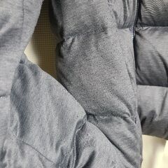 UNIQLO レディース ストレッチダウン グレー Mサイズ フード取り外し可の画像