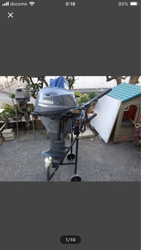 高年式！ 美品 使用時間少なめ YAMAHA ヤマハ ４スト ４サイクル １５馬力 船外機 補機 予備エンジン 船