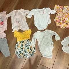 女児服等　〜70cm  0〜1歳　8点