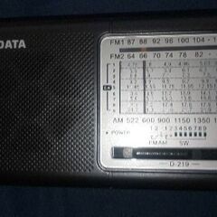 短波ラジオ　XHDATA D-219　日曜日削除します