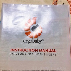 エルゴベビー　インファントインサート　抱っこ紐肩カバーのおまけ付きの画像