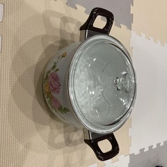 ローズファンタジー ホーロー両手鍋20cm