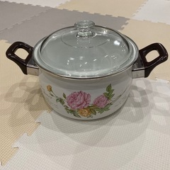 ローズファンタジー ホーロー両手鍋20cmの画像