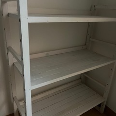 木製 3段ラック ホワイト 好きな色で塗り直しOK 可愛い シン...