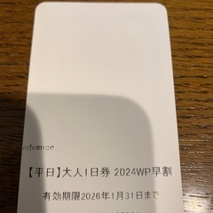 ハチハチ北平日リフト券の画像