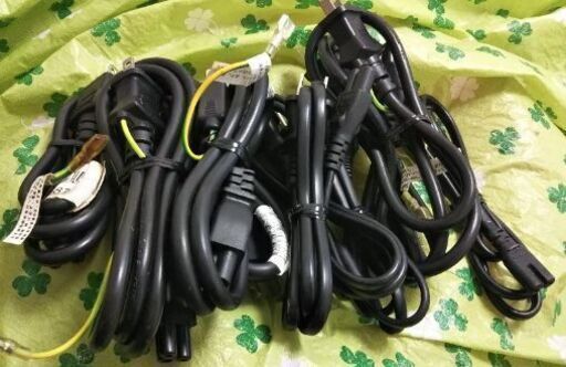 ノートPC用ACケーブル メガネx5 ミッキーx5