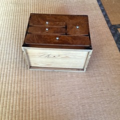 アンティークな裁縫箱の画像
