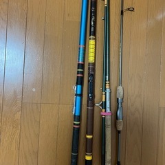 【本日限定早い者勝ち】チヌ釣り、磯釣り、シーバス　釣竿4本セット