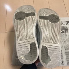 軽いスニーカー　24cm グレーの画像