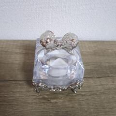 ピィアース　リングケース　ジュエリーケース　ミニリボン　シルバーの画像