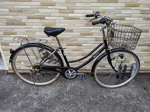 中古自転車 6段変速 26インチ LEDオートライト 軽整備済み 防犯登録対応 町田市 相模原市 MM578