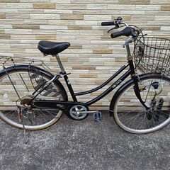 中古自転車 6段変速 26インチ LEDオートライト 軽整備済み...