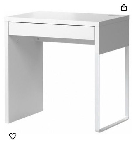 IKEAの机(MICKE ミッケ)ホワイト、白