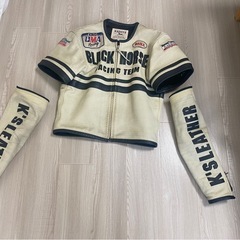 カドヤ　パンチングレザージャケット　Lサイズ
の画像