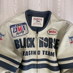 カドヤ　パンチングレザージャケット　Lサイズ
の画像