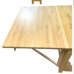 IKEA ノールデン ゲートレッグテーブル　折りたたみテーブルの画像