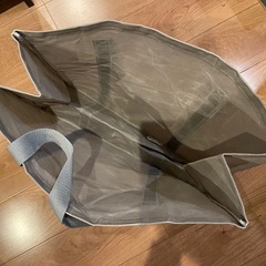 【新品】 ワークマン パラフィン 帆布 ラージ トートバック グレー 35Lの画像