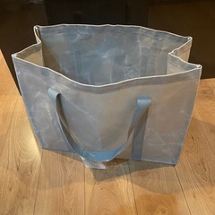 【新品】 ワークマン パラフィン 帆布 ラージ トートバック グレー 35Lの画像