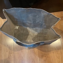 【新品】 ワークマン パラフィン 帆布 ラージ トートバック グレー 35Lの画像