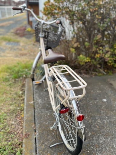 【お引取り相手確定】26インチ自転車（ママチャリ）クリーム色
