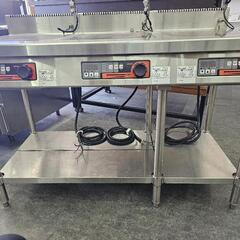MIHX-K333C 【マルゼン】IH調理器 卓上型 3kW+3kW+3kW 幅1200×奥行600×高さ900(mm)の画像