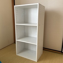 本棚　組立三段の画像