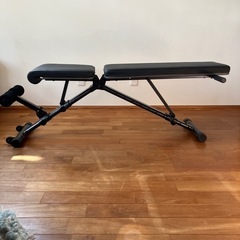 可変式 トレーニングベンチ 4WAY インクラインベンチ 折り畳み デクラインベンチ フラットベンチ 角度調節簡単 収納便利 アジャスタブル ベンチプレス 筋トレの画像