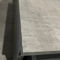 ISSEIKI ローテーブルコンクリート調 2人暮らし 1人暮らし用