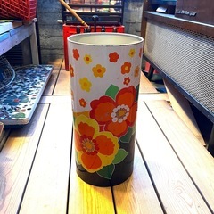 レトロ！花柄ペール缶　ゴミ箱　札幌市西区　山の手　モノココ