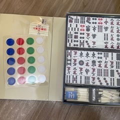 麻雀牌、マットセットの画像