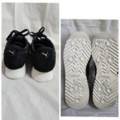 プーマ PUMA レディース ローマ アモーレ スウェード ウィメンズ ROMA AMORE SUEDE W 厚底スニーカー プーマ ブラック 370946-01　24.0㎝の画像