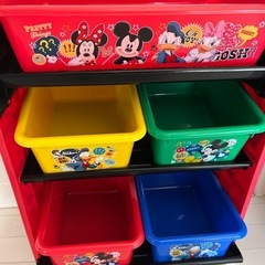ディズニー おもちゃ箱 子ども用 収納箱の画像