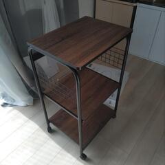 不二貿易 レンジ台 キッチンラック 幅51.5×41×高さ89....