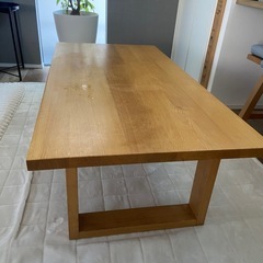 無印良品 オーク材ローテーブル 廃盤商品 MUJI (無印良品) - 無印良品 MUJI 廃盤 無垢材ローテーブル