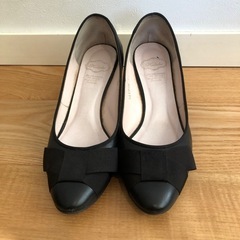 【無償】黒パンプス（サイズ：36 1/2）