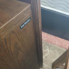 😺カリモク　ナイトテーブル　レトロ　アンティークの画像