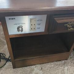 😺カリモク　ナイトテーブル　レトロ　アンティークの画像