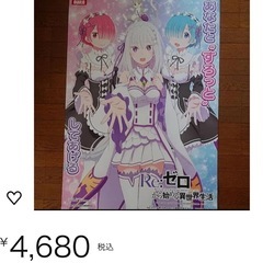 リゼロポスター未開封品