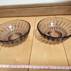 昭和レトロ　ガラスボウル『取り引き予定』