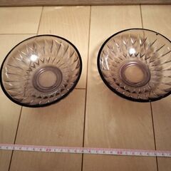 昭和レトロ　ガラスボウル『取り引き予定』の画像